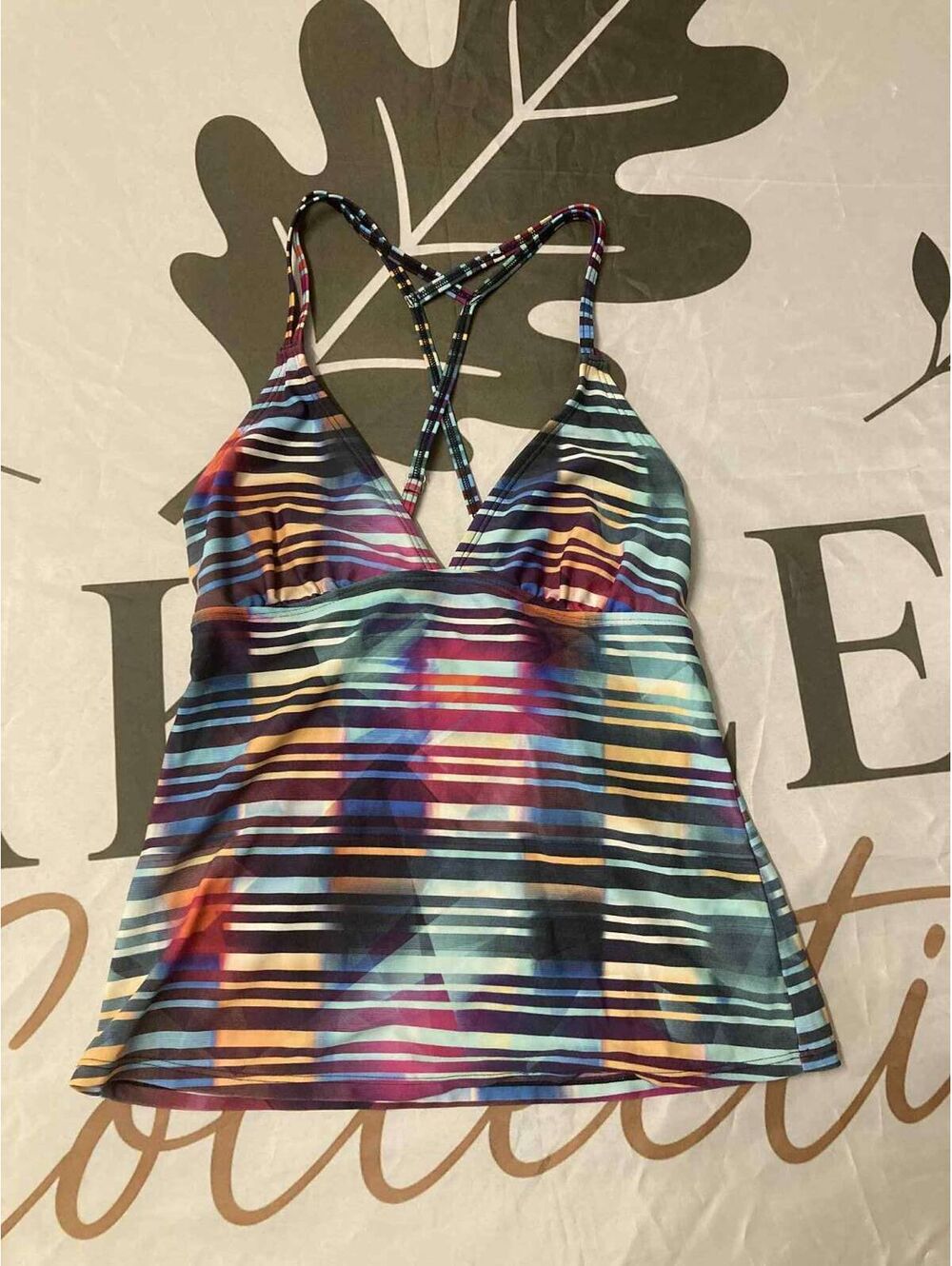 Athleta Women's Medium Multicolor Striped Tank Top